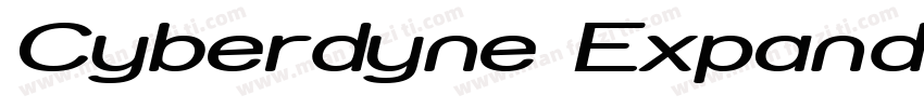 Cyberdyne Expanded Italic Expanded字体转换